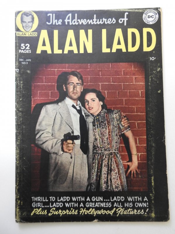 Adventures of Alan Ladd #2 (1950) VG Condition! Moisture stain