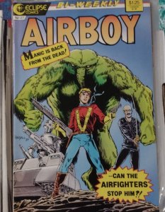 AIRBOY # 27   1986 ECLIPSE COMICS CHUCK DIXON manic is back