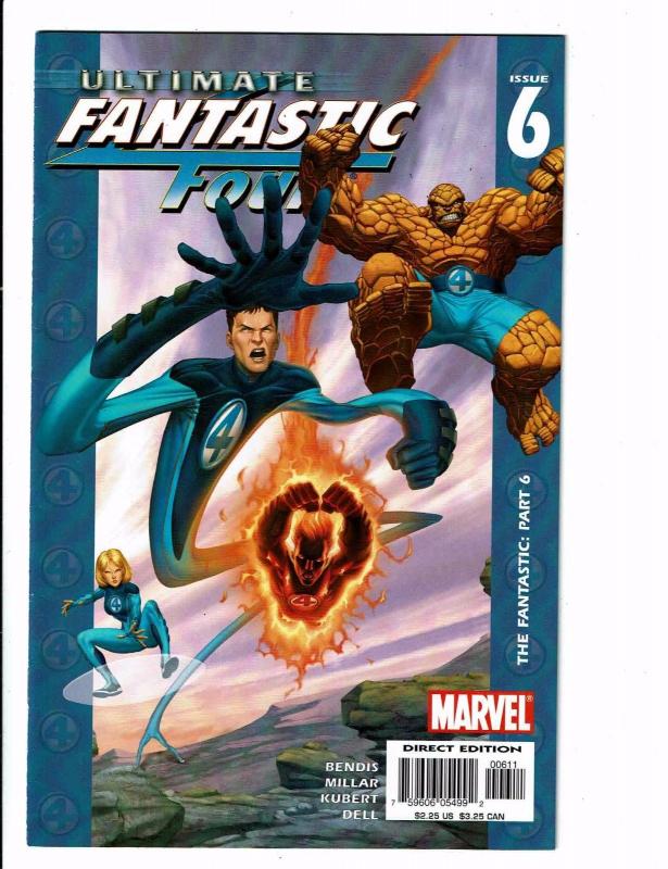 Lot of 6 Ultimate Fantastic Four Marvel Comic Books #1 3 4 5 6 7 BH28