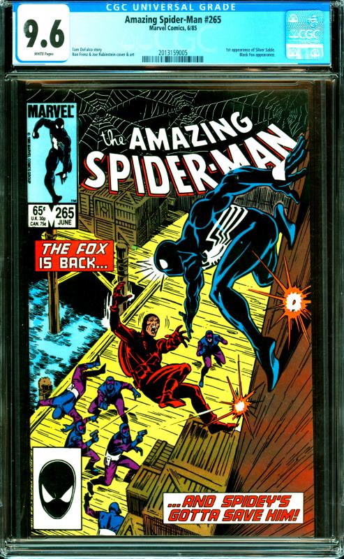 Amazing Spider-Man #265 CGC Graded 9.6 1st Appearance of Silver Sable