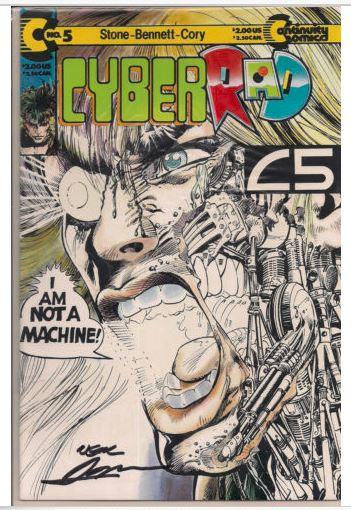 CYBERRAD #5 SIGNED AUTOGRAPHED BY LEGEND NEAL ADAMS GLOW-IN-THE-DARK COVER W/COA