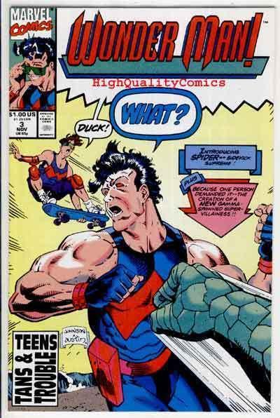 WONDER MAN #3, NM+, Terry Austin, 1991, Los Angeles, more in store