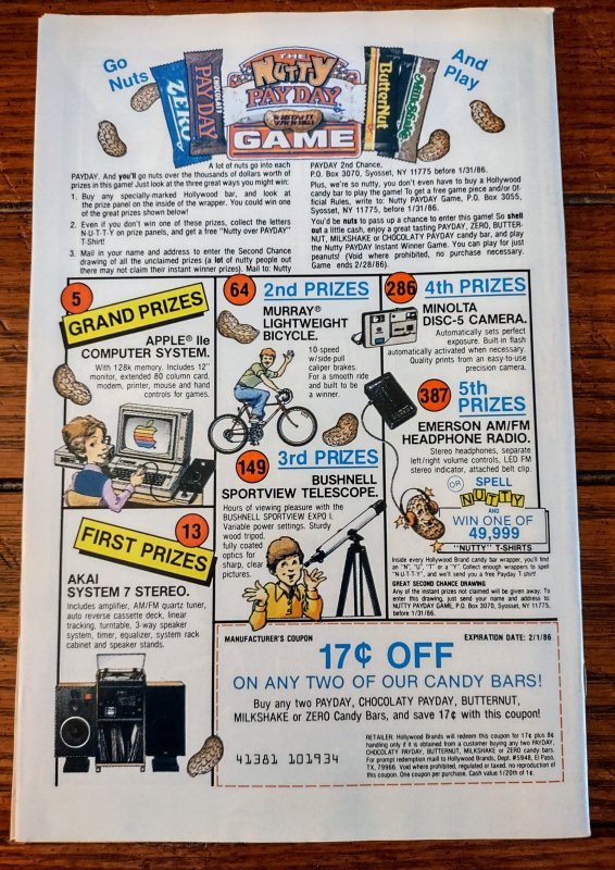 Captain America #308 VF 8.0 1st Appearance of Armadillo / Direct Edition