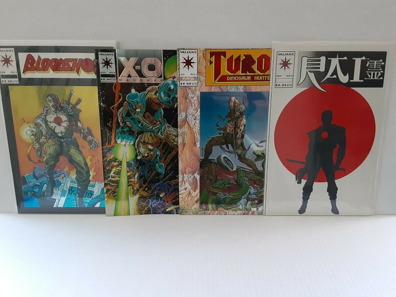 RAI #0: FIRST BLOODSHOT + TUROK #1, XO #0, BLOODSHOT #1 - FREE SHIPPING 