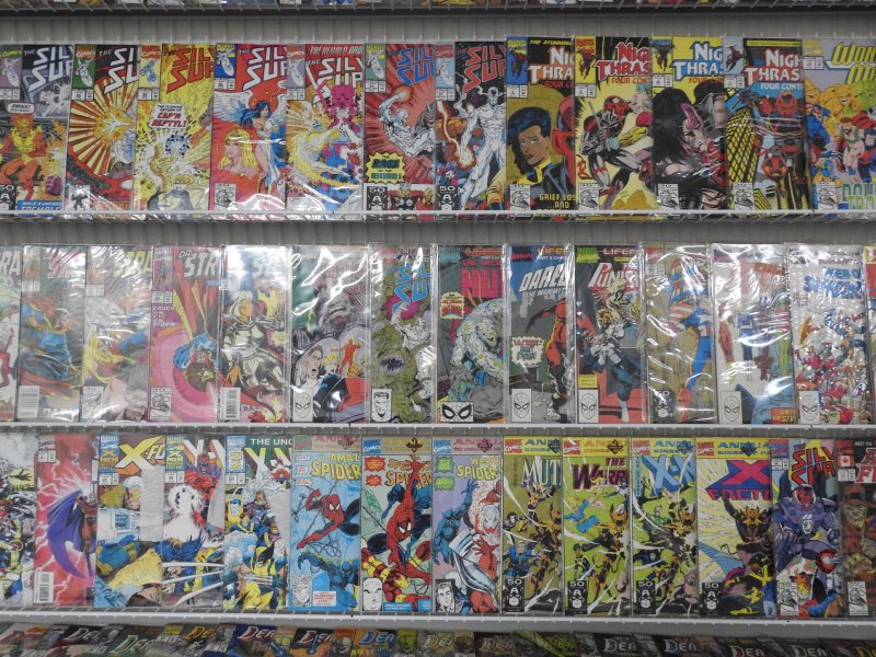 Huge Lot 160+ Comics W/ Silver Surfer, Dr. Strange, Deathlok+ Avg VF- Condition!