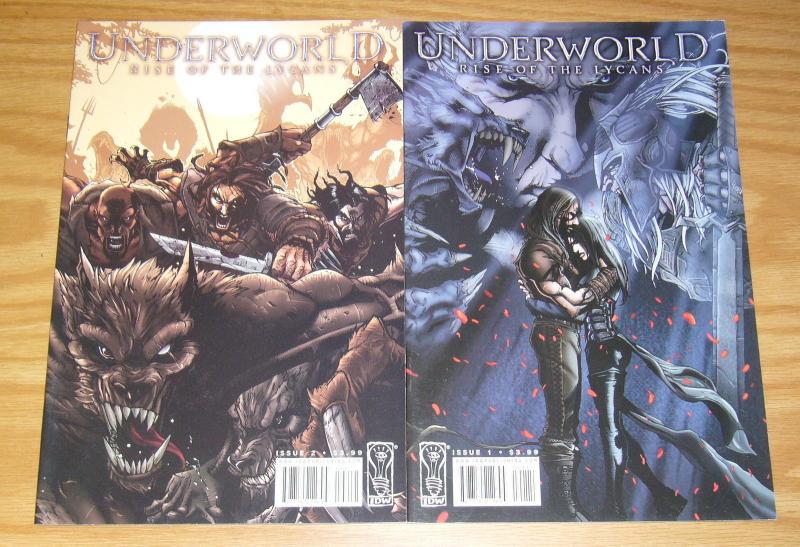 Underworld: Rise of the Lycans #1-2 VF/NM complete series based on the movies