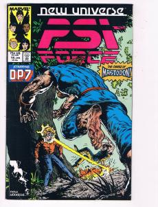 Psi Force #15 VG/FN Marvel New Universe Comic Book DE5