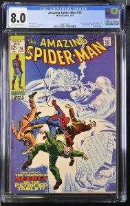 AMAZING SPIDER-MAN #74 CGC 8.0 SILVERMANE DOCTOR CURT CONNORS JOHN ROMITA