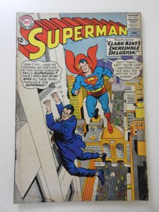 Superman #174 (1965) GD/VG Condition moisture damage, rust bottom staple