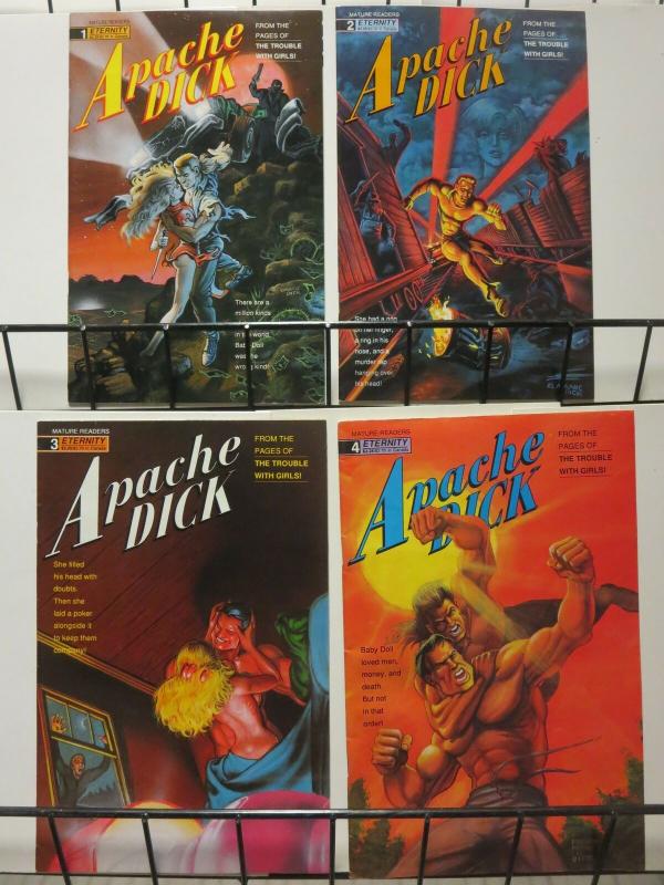 APACHE DICK (1990 ET) 1-4  Trouble With Girls spinoff