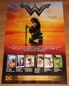 Wonder Woman Movie / Graphic Novels Folded Promo Poster DC 2017 (24 x 36) New!