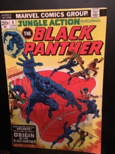 Jungle Action #8 (1974) Mid-high-grade origin Black Panther key wow! FN/VF Wow!