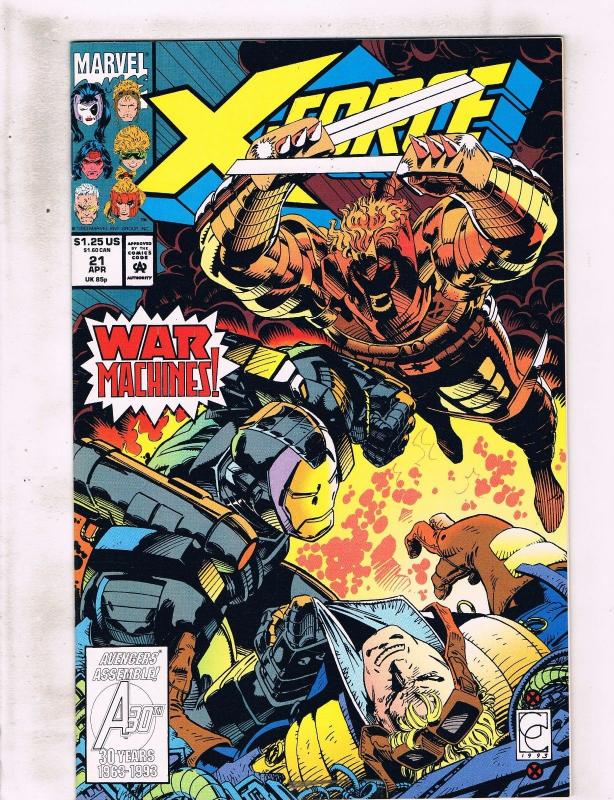 Lot Of 8 X-Force Marvel Comic Books # 17 18 21 26 28 30 31 38 X-Men Deadpool JR2