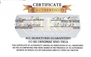 TMNT #150 2024 Signed Deegan Puchkors SCC Store Exclusive Cover IDW EB203