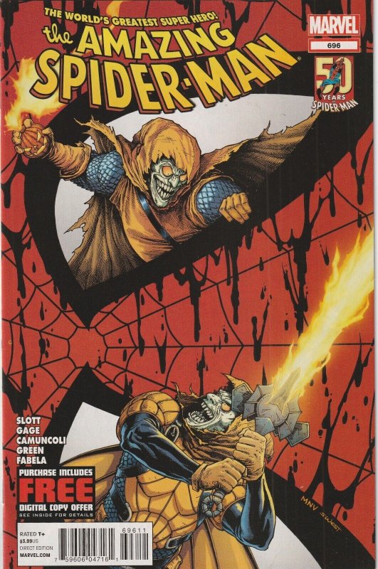 Amazing Spider-Man Vol 1 # 696 Cover A NM Marvel 2012 [Y5]