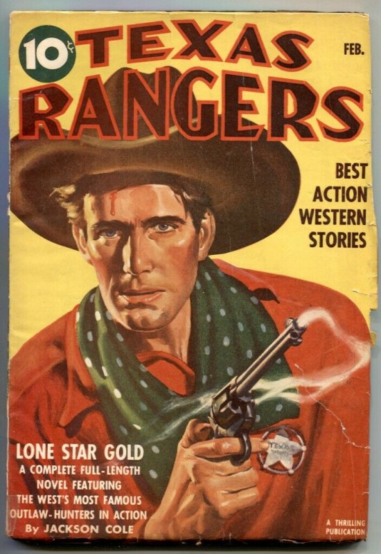 Texas Rangers Pulp February 1942-  Lone Star Gold