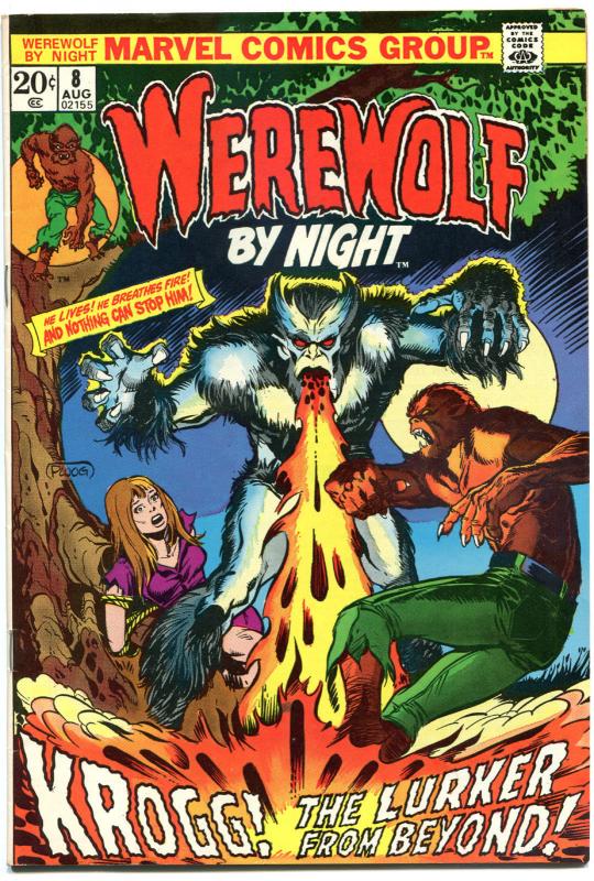 WEREWOLF by NIGHT #8, FN+, Wolf, Len Wein, Full Moon, 1972, more WW in store