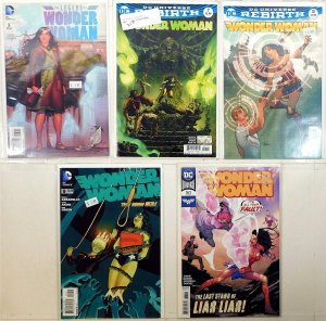 Wonder Woman Lot 5 #4th 9, 5th 7, 10, 763, Legend 5 2016 DC 1st Print Comics