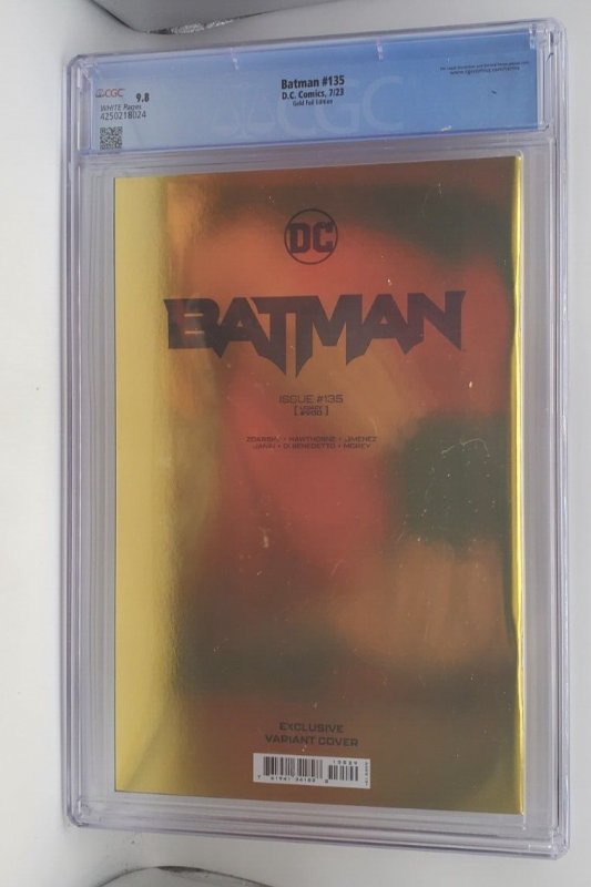 BATMAN #135 (#900) GOLD FOIL EXCLUSIVE CGC 9.8