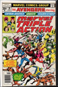 Marvel Triple Action #36 (1977) The Avengers