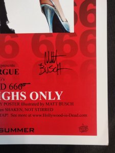 For Your Thighs Only - James Bond Parody Movie Poster SIGNED by Matt Busch