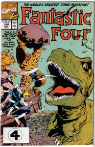 Fantastic Four   vol. 1   #346 FN Simonson, dinosaurs