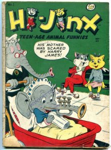 HI-JINX COMICS #2 1947-ELEPHANT COVER-FUNNY ANIMALS-good G