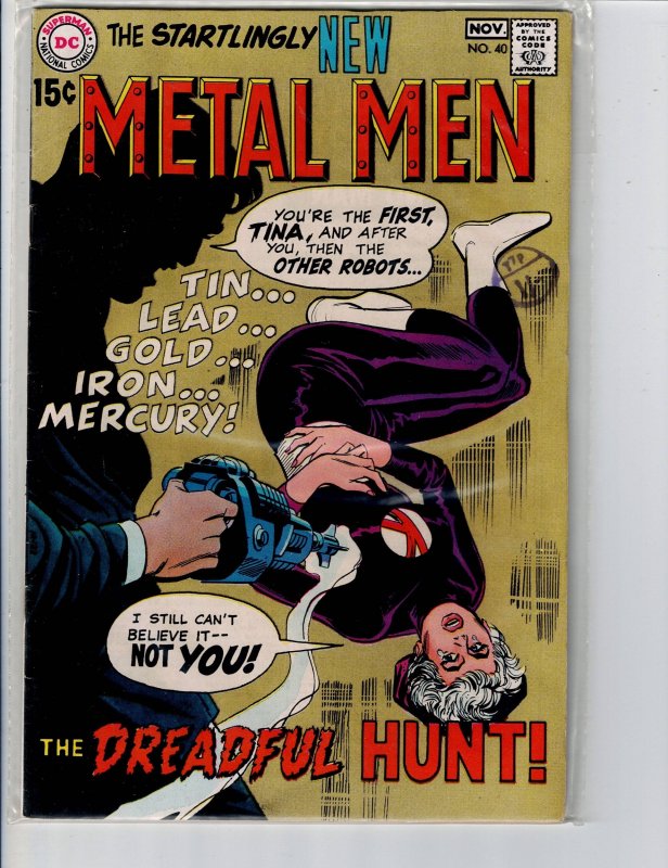 Metal Men #40 (1969)(british news agent stamp)