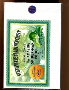 AMAZING SPIDER-MAN #800 - JSC EXCLUSIVE WITH COA - VARIANT G (9.2) 2018