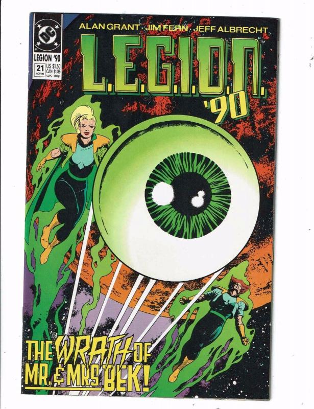 Lot of 6 LEGION '90 DC Comic Books #20 21 27 28 29 30 BH46