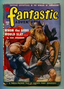 FANTASTIC ADVENTURES JUNE 1951-ZIFF-DAVIS-VG+