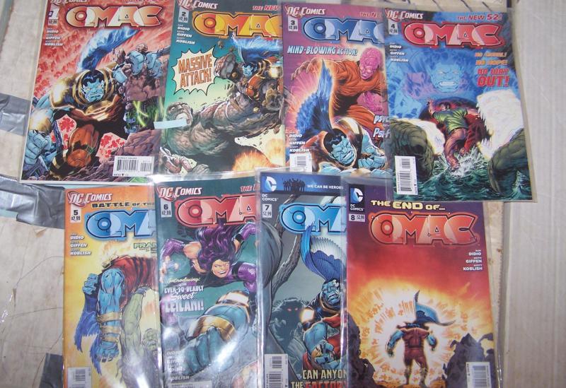 OMAC # 1 2 3 4 5 6 7 8 + 2011 DC COMICS NEW 52 GIFFEN COMPLETE RUN