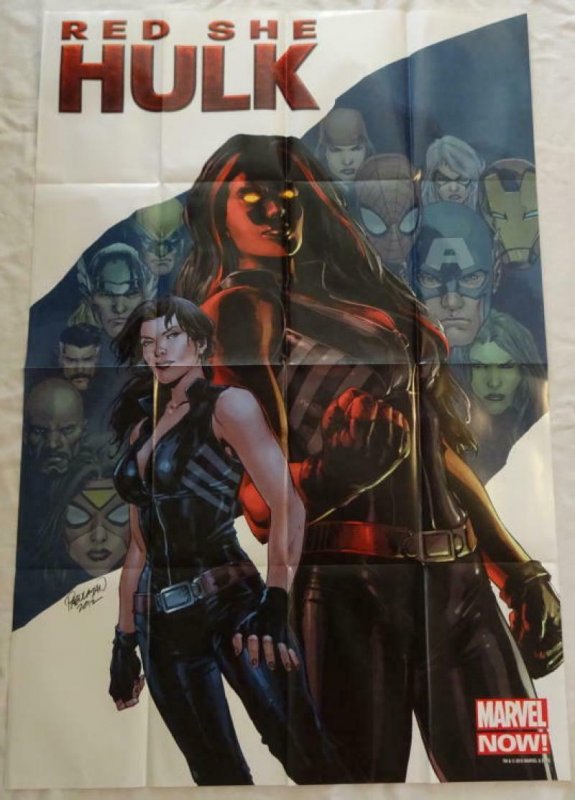 RED SHE HULK Promo Poster, 24 x 36, 2012, MARVEL, Unused more in our store 241