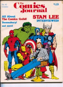 Comics Journal #42 1978-Fantagraphics-Stan Lee cover & interview-Comic Creato...