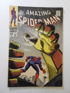 The Amazing Spider-Man #67 (1968) VG- Condition moisture damage