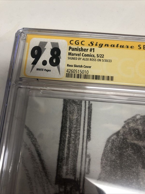 Punisher (2023) #1 (CGC 9.8 SS) Signed Alex Ross Sketch Cover 1:100