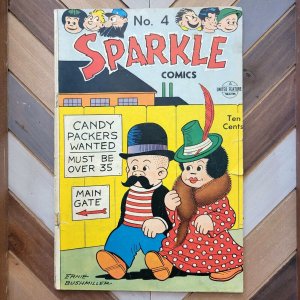 SPARKLE COMICS #4 GD/VG (1948) NANCY & SLUGGO | Pre-Code | Ernie Bushmiller