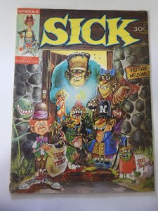 Sick #48 VG- Condition 1/2 spine split, rusty staples, moisture stains
