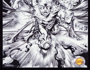 Faro's Lounge Venom & Flash Black + White 11 x 17 Print