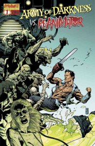 Army of Darkness vs. Re-Animator #1D VF/NM ; Dynamite | Sanford Greene