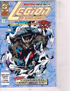 Lot of 3 Legion DC Comic Books # 1 2 3 Super Heroes TW30