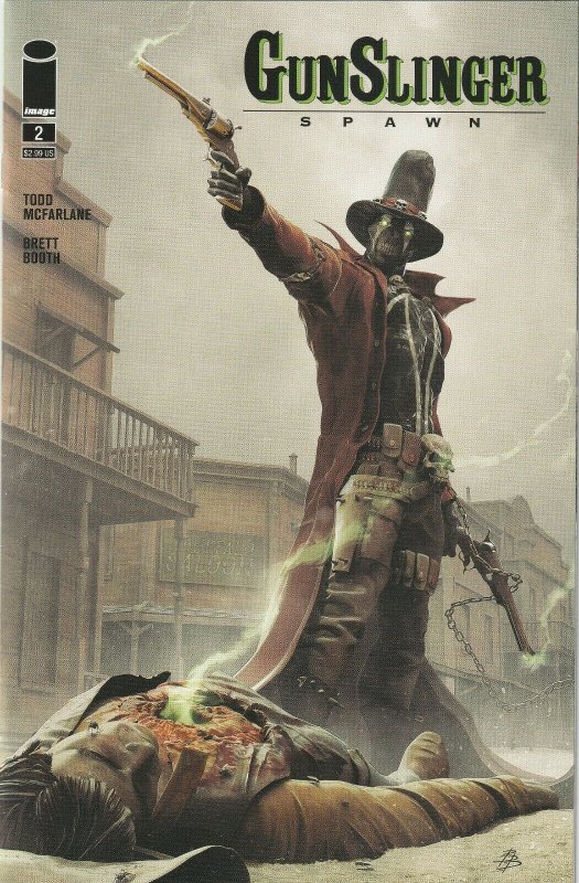 Gunslinger Spawn # 2 Booth Cover A NM Image [Z1]