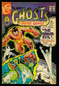 THE MANY GHOSTS OF DOCTOR GRAVES #12 1969-CHARLTON COMICS-DITKO- fn