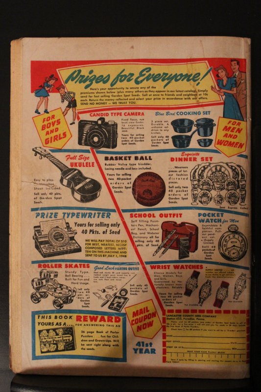 Target Comics #90 (1948) Affordable-Grade VG+ Ski Jumping Cover Golden-Age Wow!