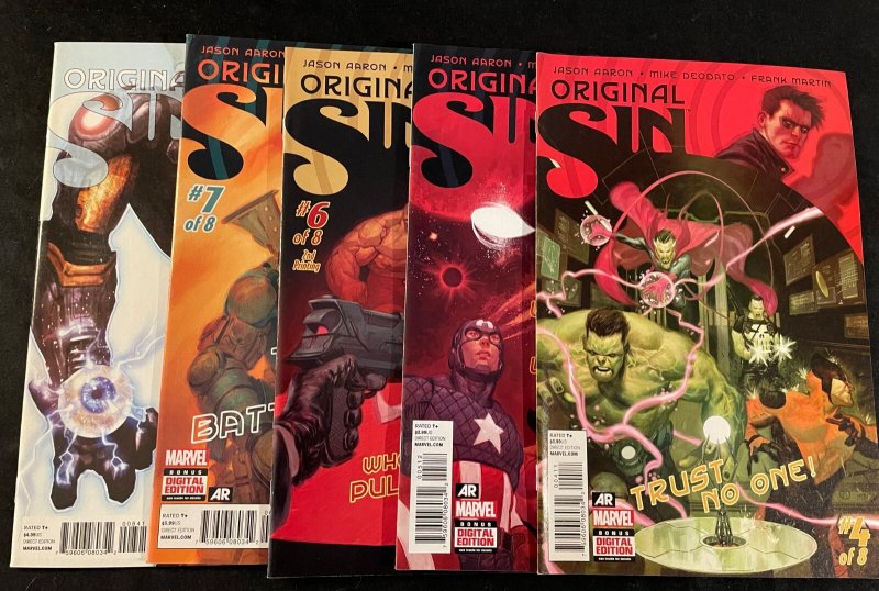 ORIGINAL SIN #0, 1-8 Complete Series, VFNM Condition
