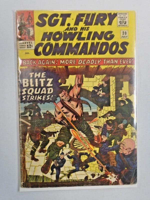 Sgt Fury and his Howling Commandos #20 The Blitz Squad Strikes! 3.0 (1965)