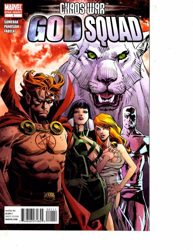 Lot Of 2 Marvel Comic Books God Squad #1 Girl Comics #2 MS20