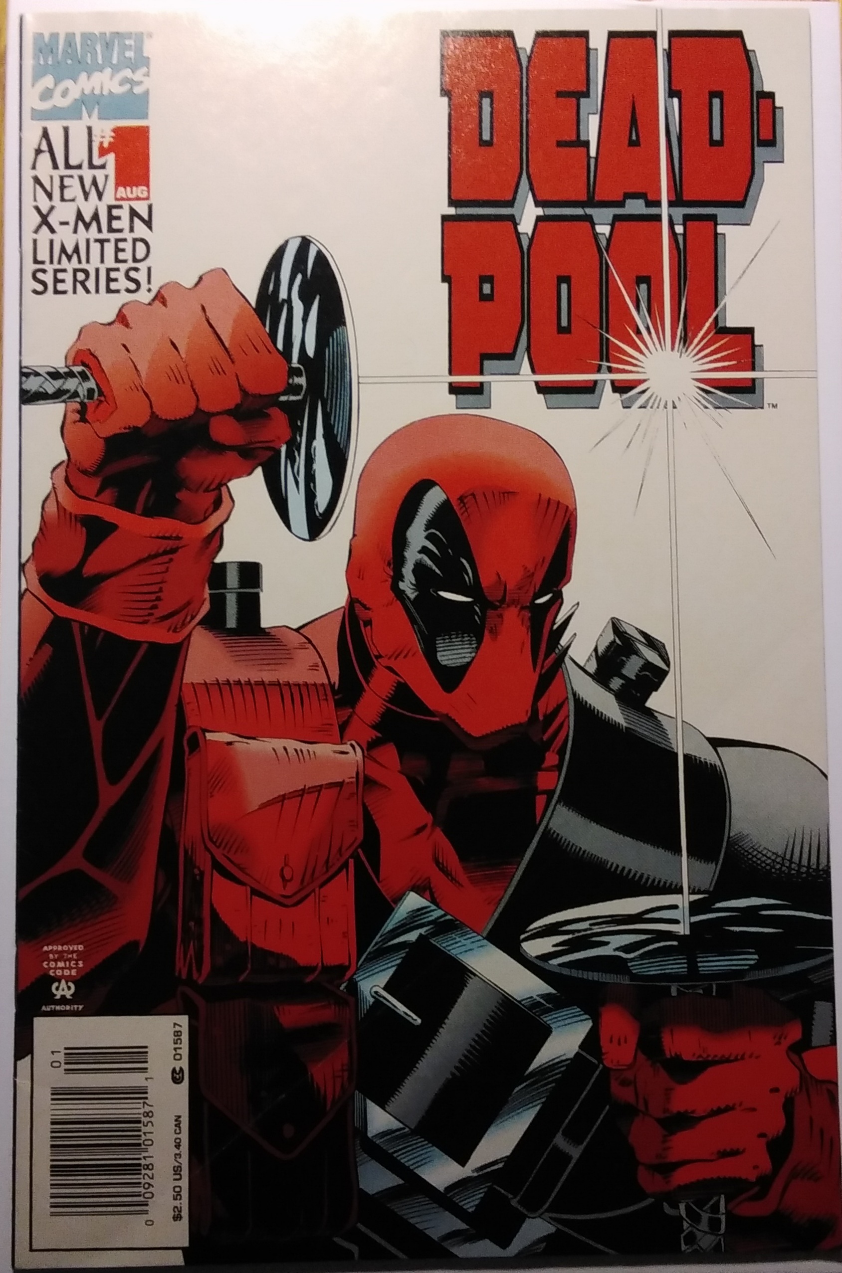 Deadpool 1 Newsstand Edition 1994 Comic Books Modern Age Marvel Deadpool Superhero 