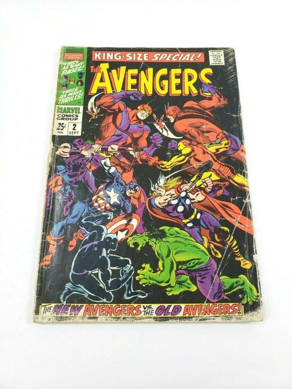 AVENGERS Annual #2 Marvel Comics 1968 Original vs New - Scarlet Centurion