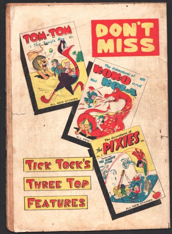Tick Tock Tales #22 1947-ME-Mighty Atom-Tom-Tom The Jungle Boy